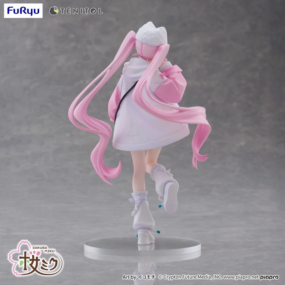 Hatsune Miku Tenitol PVC Statue Sakura Miku Cool style [petit] 19 cm